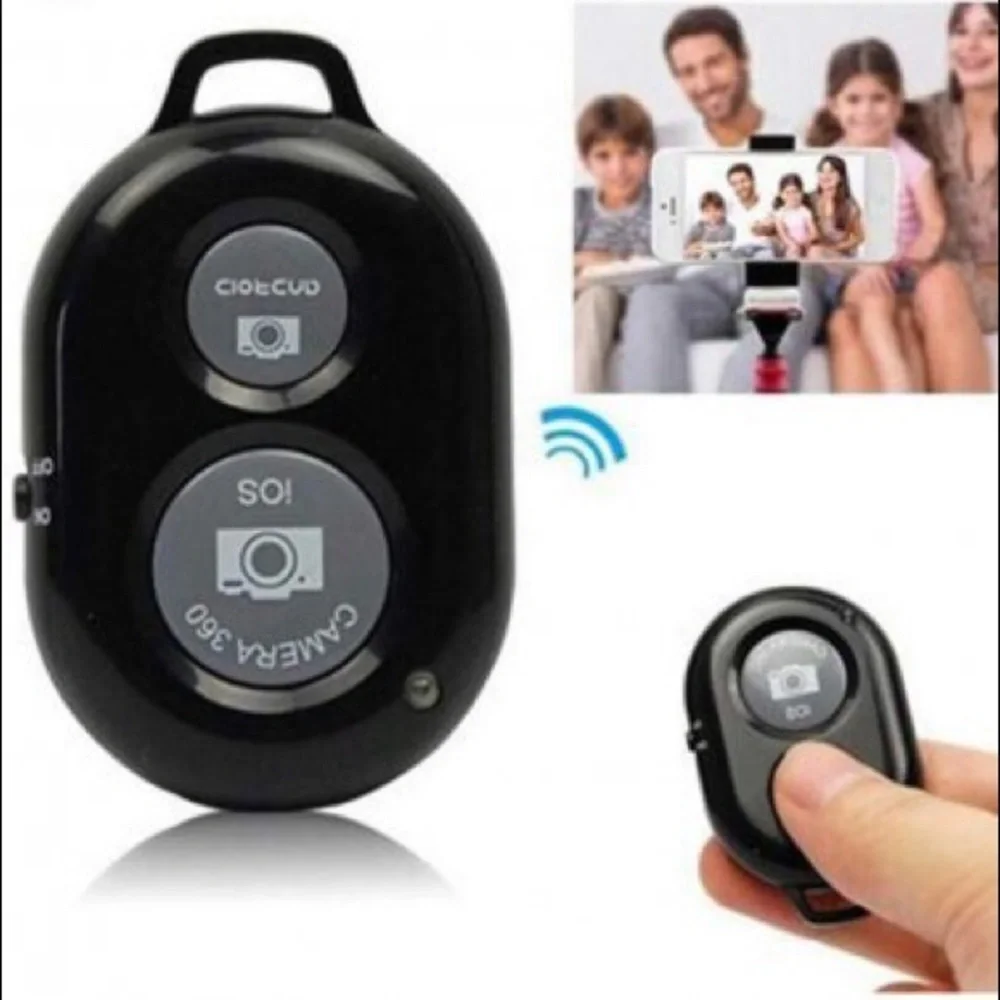 Portable Mini Tripod With Bluetooth Shutter Remote for Smartphones Black